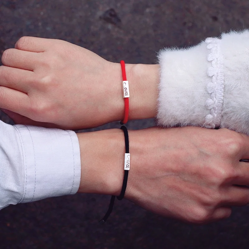 Nylon Couple Bracelet Adjustable Valentine Day Gift