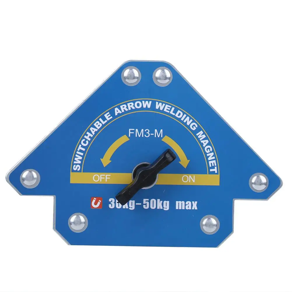 FM3-M Welding Magnet Locator Tool 30-50KG Magnetic Suction with Switch Arrow Shape for Soldering