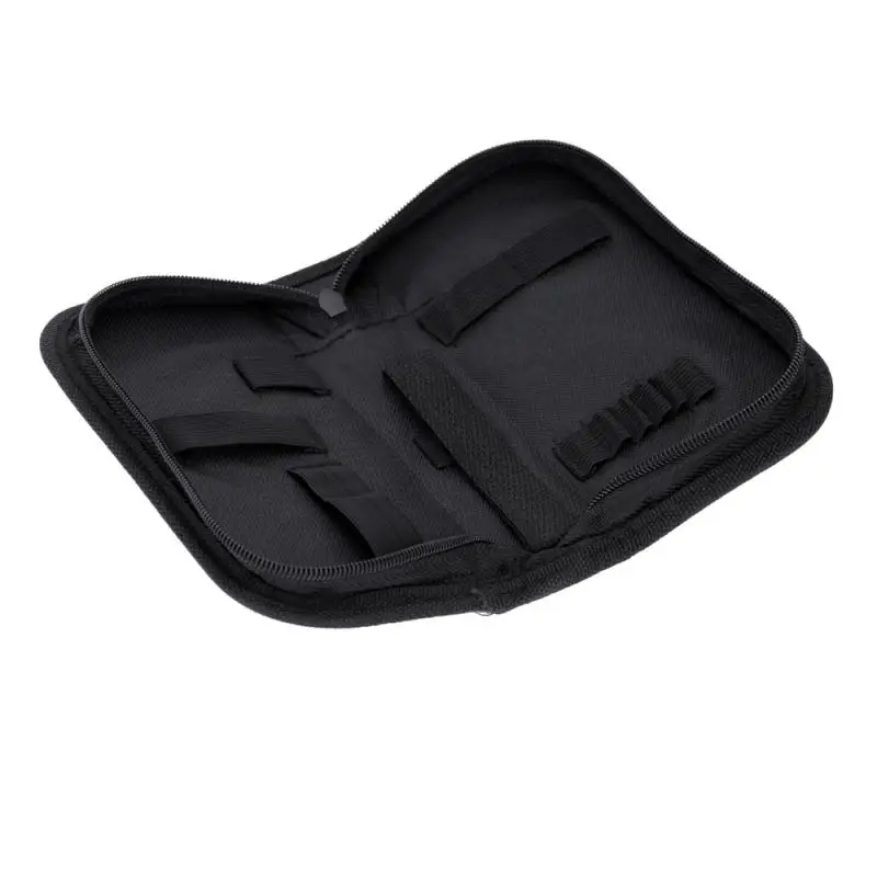 

Black Multi-functional Canvas Watch Repair Portable Tool Bag Zipper Storage