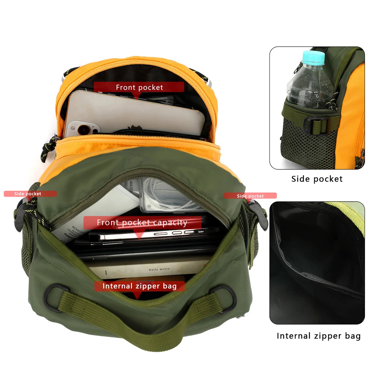 Small Backpack for Women 2024 New Outdoor Travel Mountaineering Climbing Travel Lightweight Mini Small Travel Men's Backpack