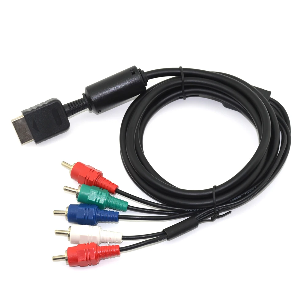 

10pcs High Quality 1.8m Component Cable For PlayStation 2/3 For PS2 PS3 General Purpose Game Console Component Cable