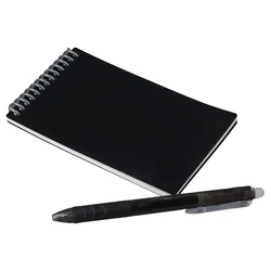 Premium Reusable Black Smart Notebook (WHITE)