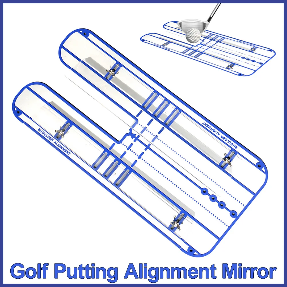 Golf Putting Mirror Alignment Training Aid Portable Swing Training Aids Improve Your Golf Game With Golf Training Aid & Golf