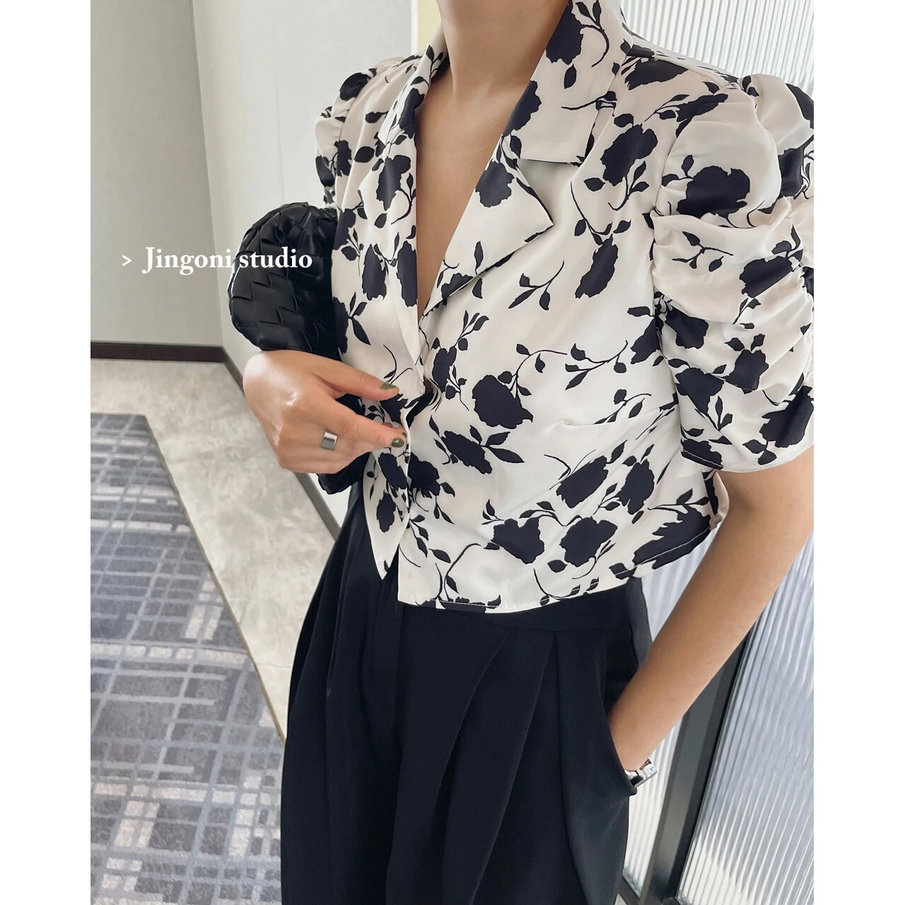 Shirts Blouses Top Women 2023 Fashion Floral Short Sleeve Vintage Summer Elegant  Korean Stylish Clothing White Plaid Croped cokal high quality plaid vintage pocket office women s stylish slim casual style blazer single button suit jacket