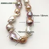 Amazing Mixed Color Large Size Tissue Nucleated Flame Ball Shape Baroque Pearl Statement Bracelet 100% Natural Some Defect 6