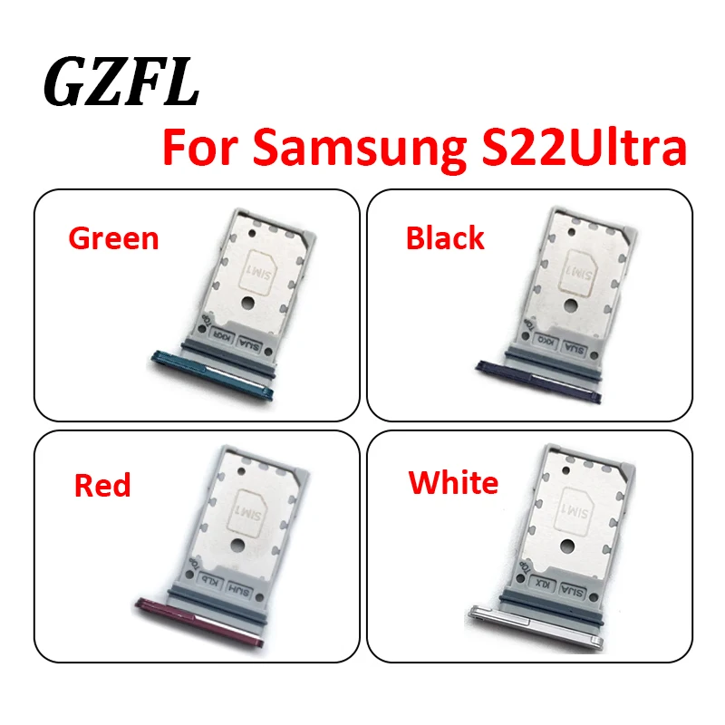 

For Samsung Galaxy S22 Ultra Tray Dual Sim Card MicroSD Holder Nano Slot Replacement Part