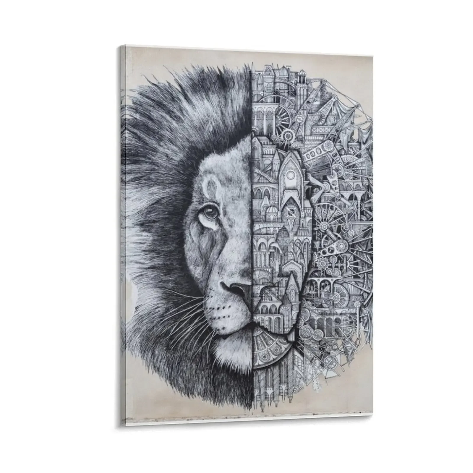 

Lion street art Canvas Painting home decoration luxury posters for wall