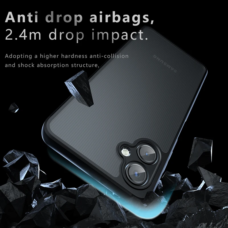 Anti-Drop Air Bag HD Clear Case with Anti-Shock Frosted Protection