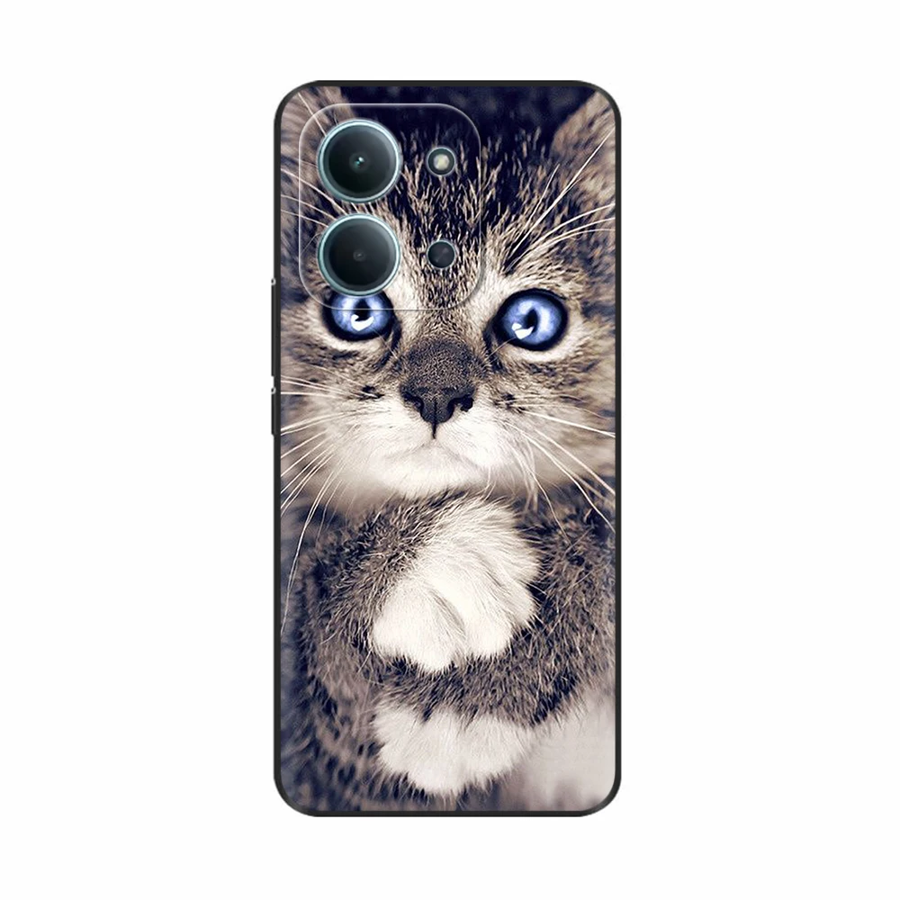 Cute Cartoon Soft Liquid Silicone Phone Case with Camera Protection - Durable Cover