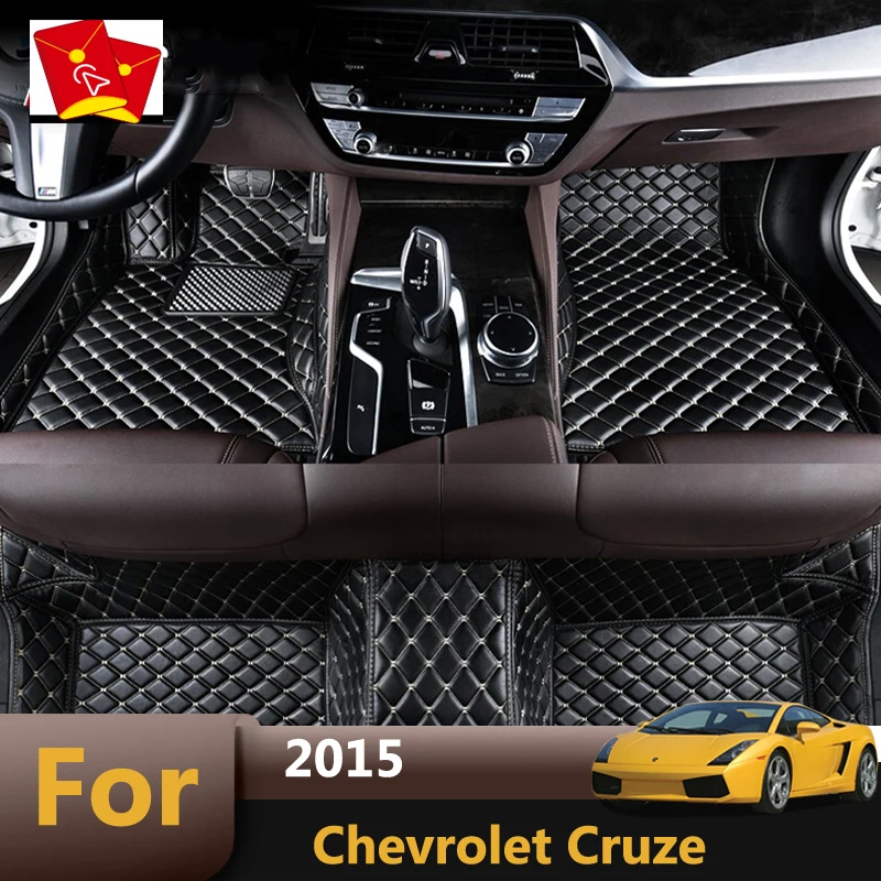 Car Floor Mats For Chevrolet Cruze 2015 Leather Rugs Dash Mats Interior