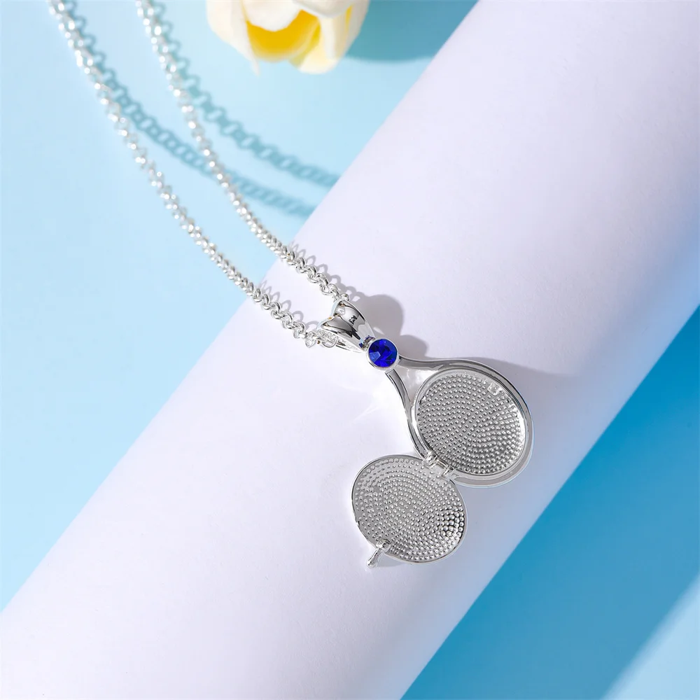 Collier Chaîne Sirène Argenté 46 Cm Avec Pendentif 21 X 9 Mm