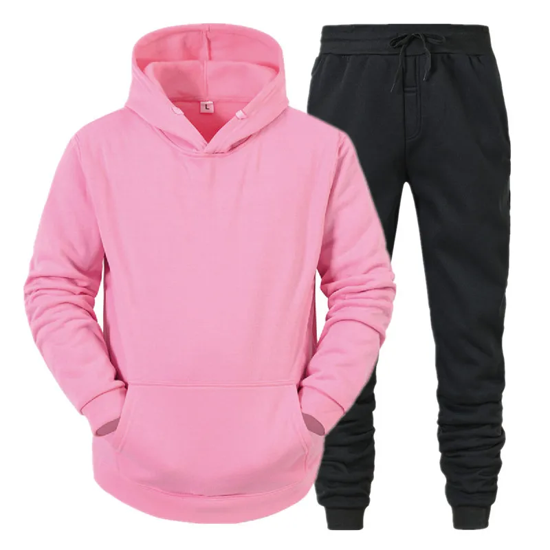 Men Sportswear Sweater Suit Hoodies + Pants Sports Clothing Spring Autumn New Sets Jogging Trousers Running Male Tracksuits