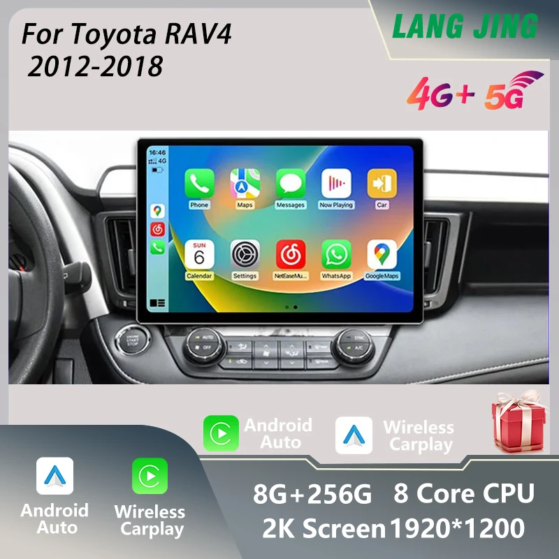 

Car Radio 13.1 Inch for Toyota RAV4 XA40 2012-2018 Car Radio DVD Multimedia Player GPS Navigation 2 Din Carplay Head Unit Screen