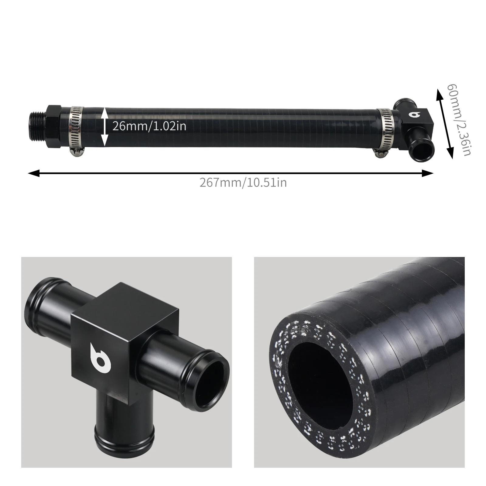 BEVINSEE Zylinder 4 Kühlungs-Mod-Kit für EJ20 EJ25 Motor, für Subaru WRX 02-14 STI 04-20 FXT 04-08 LGT 05-09 – Detail 6