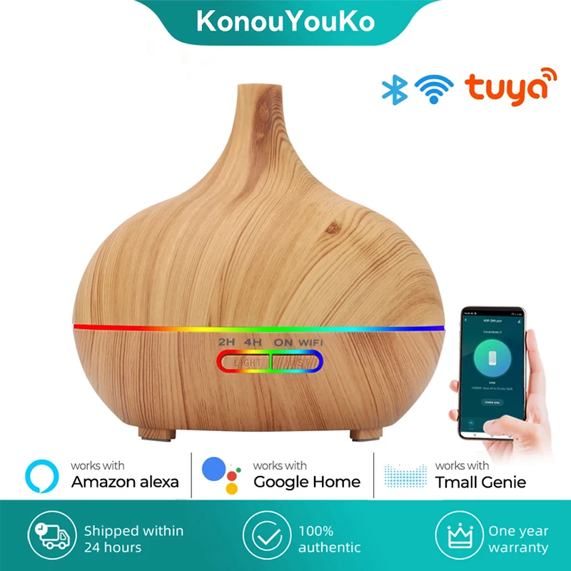 

Tuya Smart Home WiFi Humidifier Essential Aroma Oil Diffuser Ultrasonic Air Humidifier Mist Maker for Smart Life Alexa Google