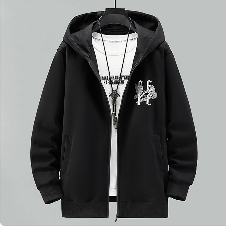 Spring Autumn Sets Men Sportswear Tracksuit Jogger Male Sweatpants Zippered Hoodie Suits Fashion Casual Sets Plus Size 10XL
