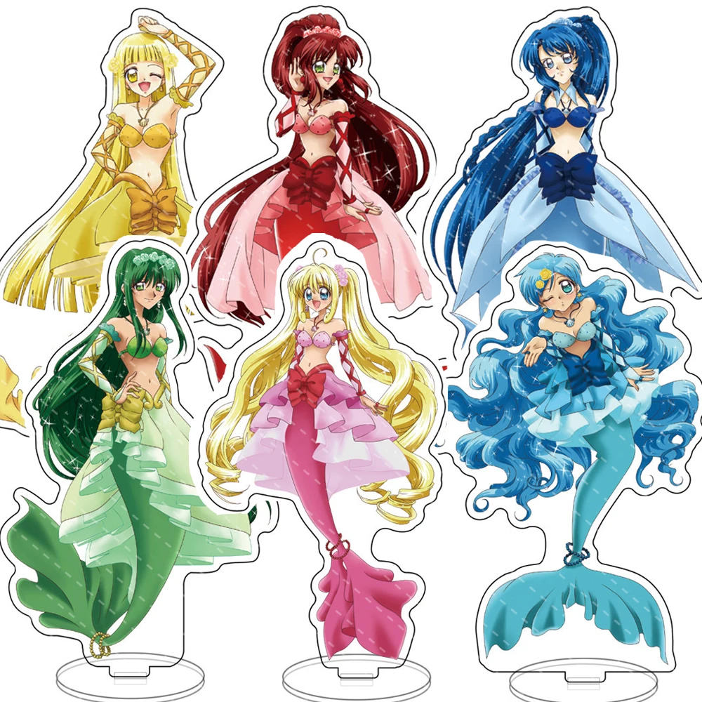 Mermaid Melody Pichi Pichi Pitch Aqua Luchia Nanami Kurosuna Laurent Anime Cosplay Acrilico Stand Fans Collection Puntelli