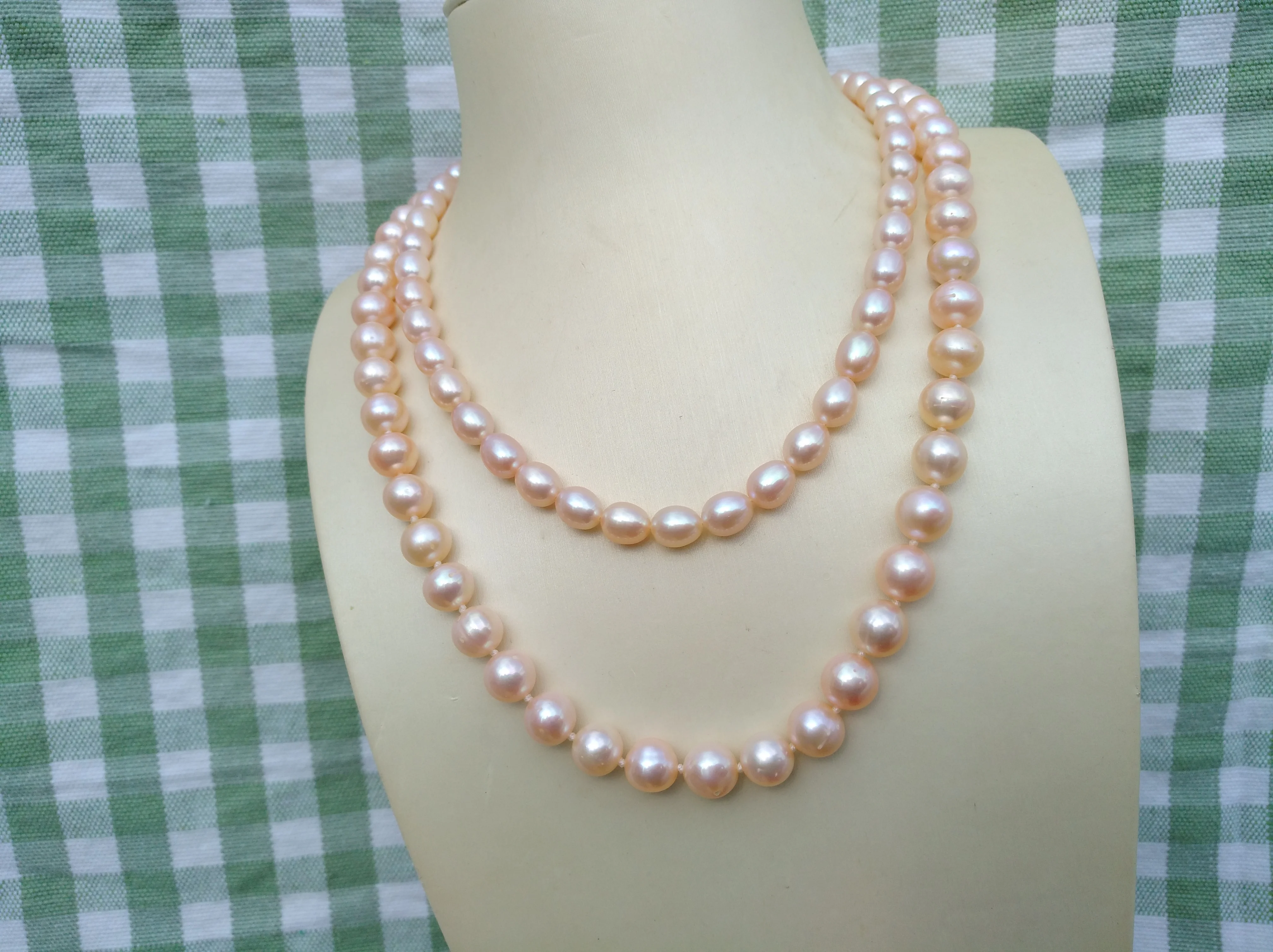 2263175-7359bf.jpg S37d0ff20f6f043f5a367449c25e8facek 2 Rows Natural AAA+ South Sea PINK Pearl Necklace Original Real shot photos Mallzona