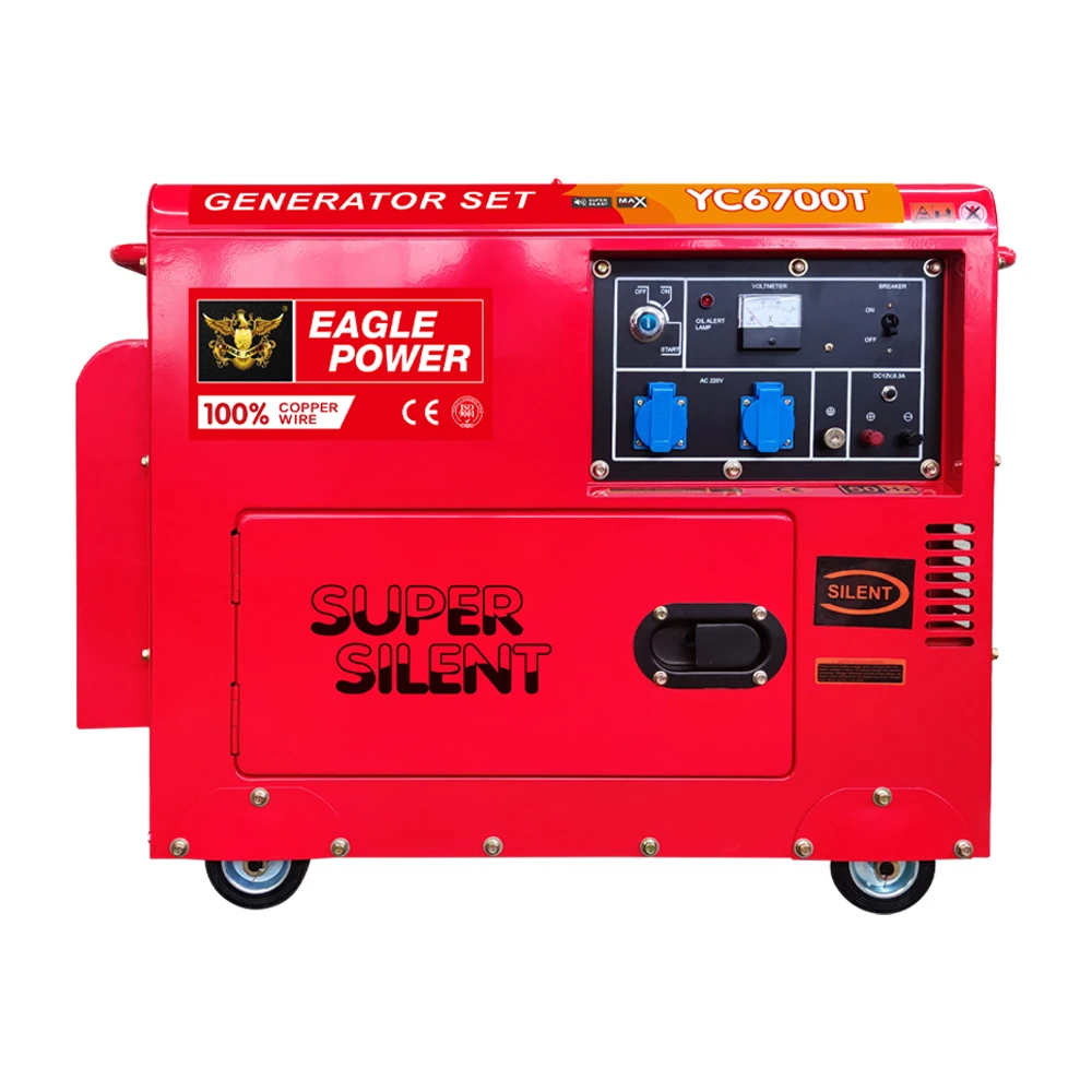 Description Picture 4 of itemSuper Silent Diesel Generator 7.5 kVA Generator 5.0kW Portable Diesel Generator Electric Start
