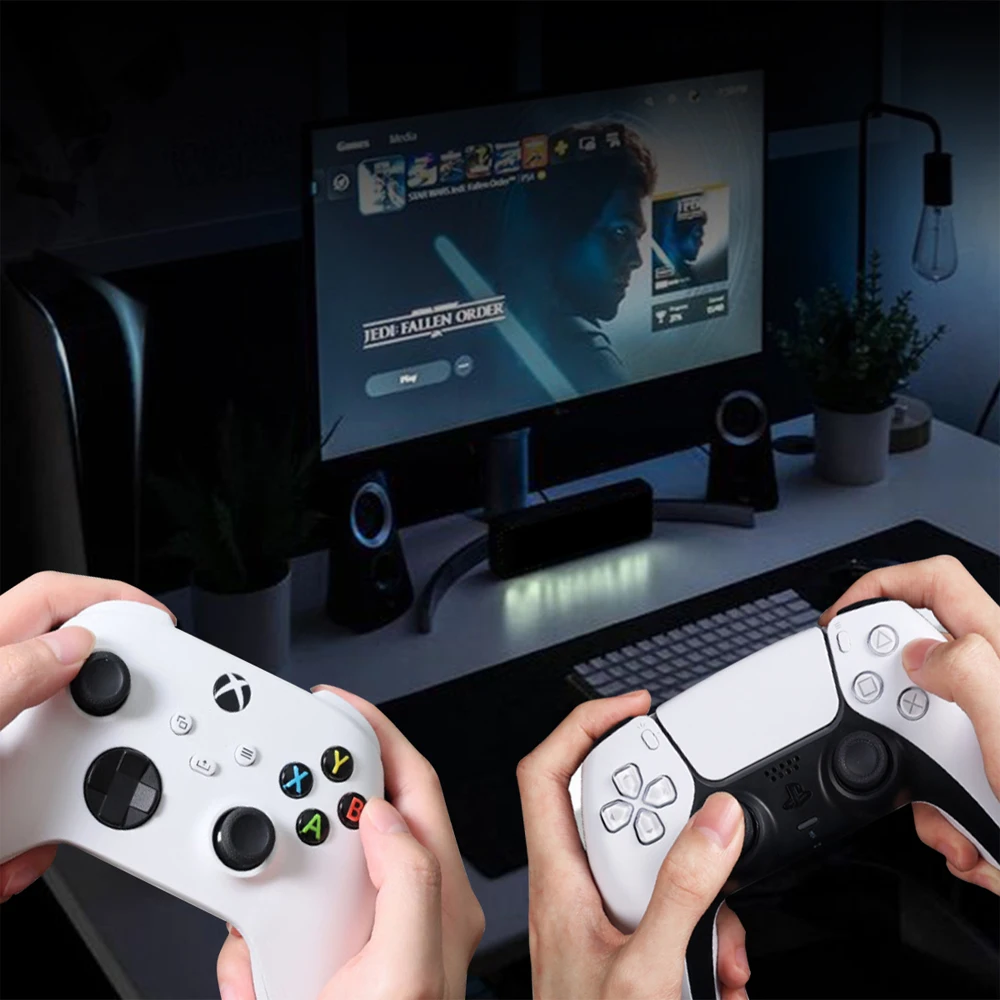 Besavior PS5MATE For PS5 XBOX PS4 SWITCH Console Wireless Gamepad Converter,Plug and Play,Support Multi-JoyPad For Doubles game