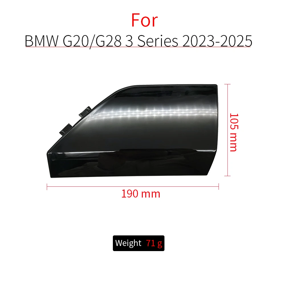 BMW G20 G21 M 스포츠 차량용 프론트 범퍼 견인 고리 커버 캡 블랙 (BMW 3 시리즈 2022-2024 320 323 325 330i 51118085456 용)