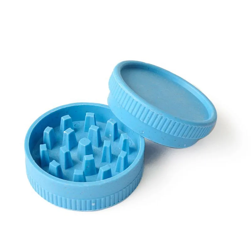 Herb Grinder 55mm Grinder 2 Layer Plastic Tobacco Accessories Herbal Cigarette Crusher Display Box Cutter Mill for Smoking