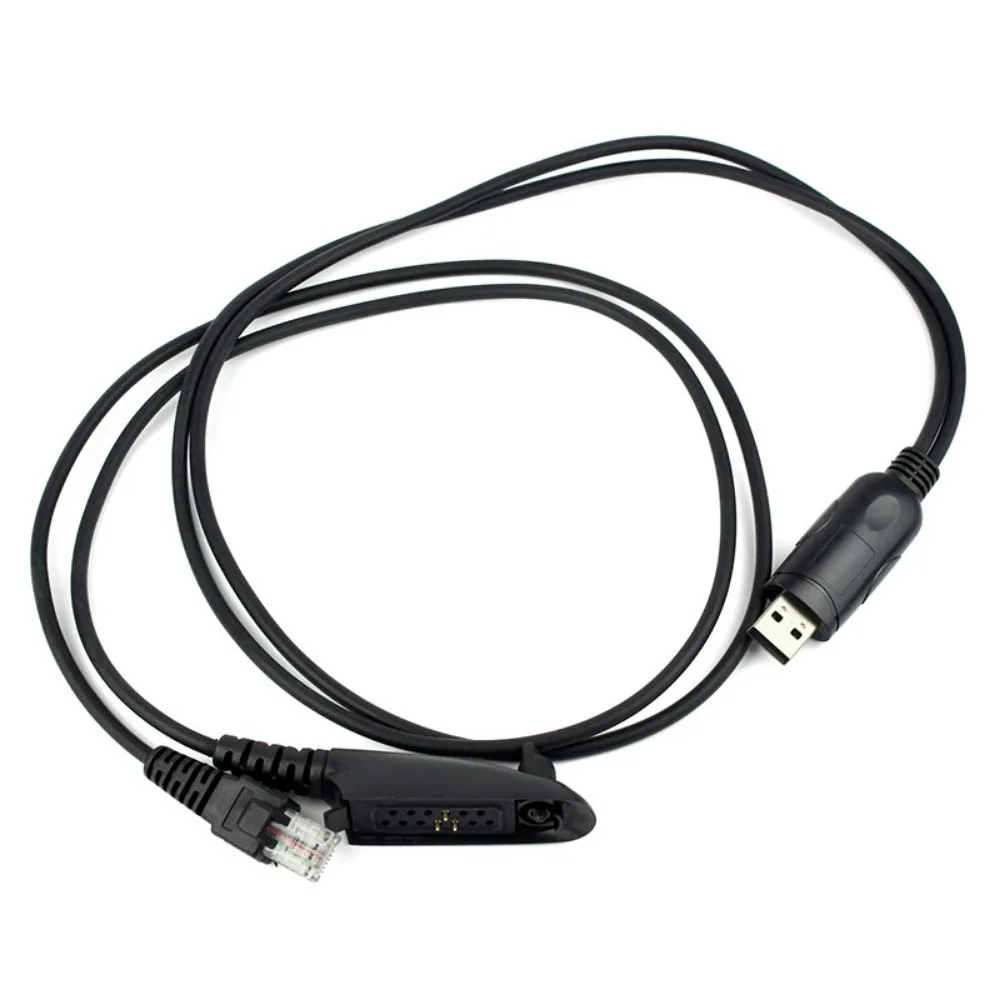 2 in 1 USB Programming Program Cable For Motorola Radios GR300 CM200 GP328 GP360 Two Way Radio