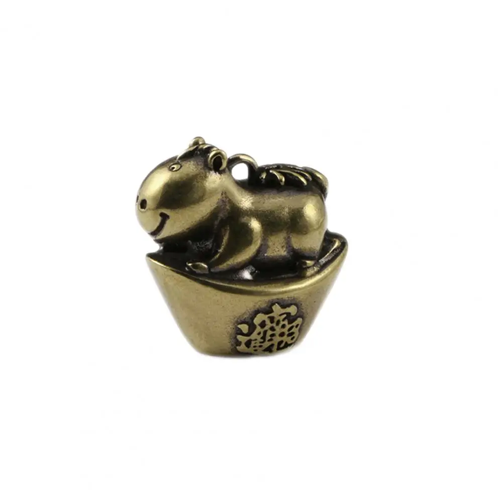 

Китайская Статуэтка зодиака, латунная статуэтка, Скульптура Фэн-шуй, декоративное украшение, подарок, металл