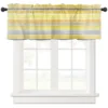 ZEDLIYU Valances for Windows Kitchen Living Room Small Window Valance Yellow Stripe for Kitchen Living Bedroom 1 Panel 1