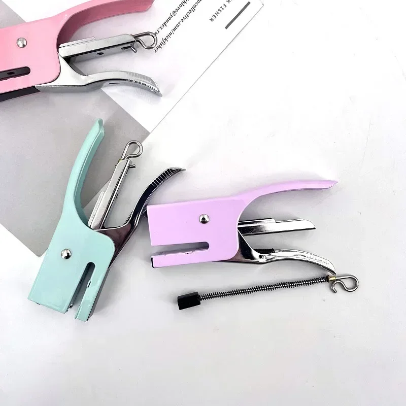 No Nails No Staples Stapling Machine Metal Stapler Plier Packaging Plier Stapler 10-16 Sheets Capacity Staples clip 1pc push stapler mini stapler set hand stapler metal stapler stapleless stapler