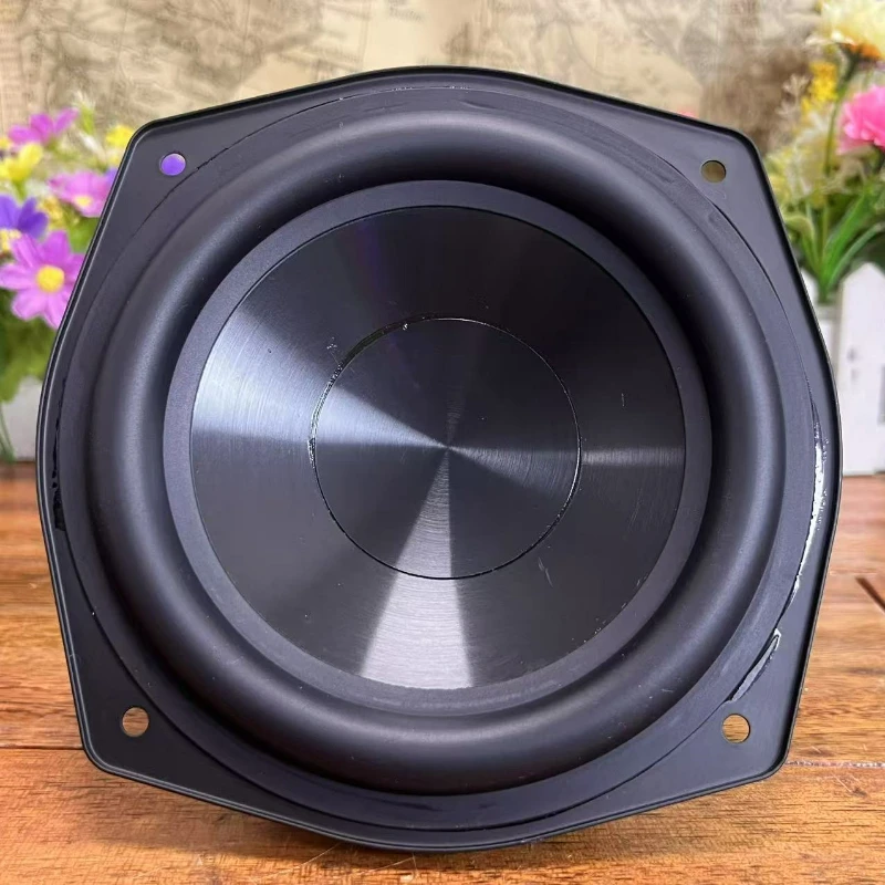 SOTAMIA 1Pcs 6 인치 서브 우퍼 4 옴 100W 롱 스트로크 고무 에지 블랙 골드 탄소강 바디 서브 우퍼 스마트 블루투스 스피커