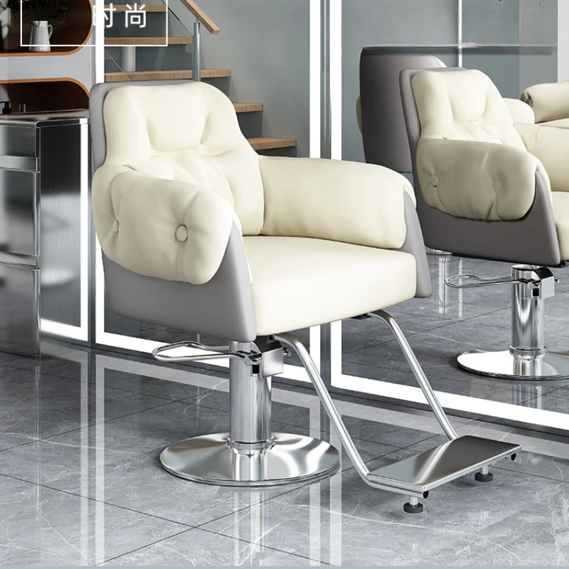 

Hairdressing Barbershop Luxury Simple Barber Chair Perm Hair Dyeing Comfort Barber Chair Silla De Barbería Salon Furniture