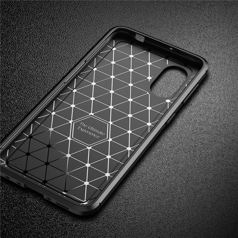 In Fibra di carbonio Per Il Caso di Samsung Galaxy Xcover Pro Molle Della Copertura Del Telefono di Protezione Del Respingente Per Samsung Galaxy Xcover Caso Pro G715 6.3'' - immagine 5