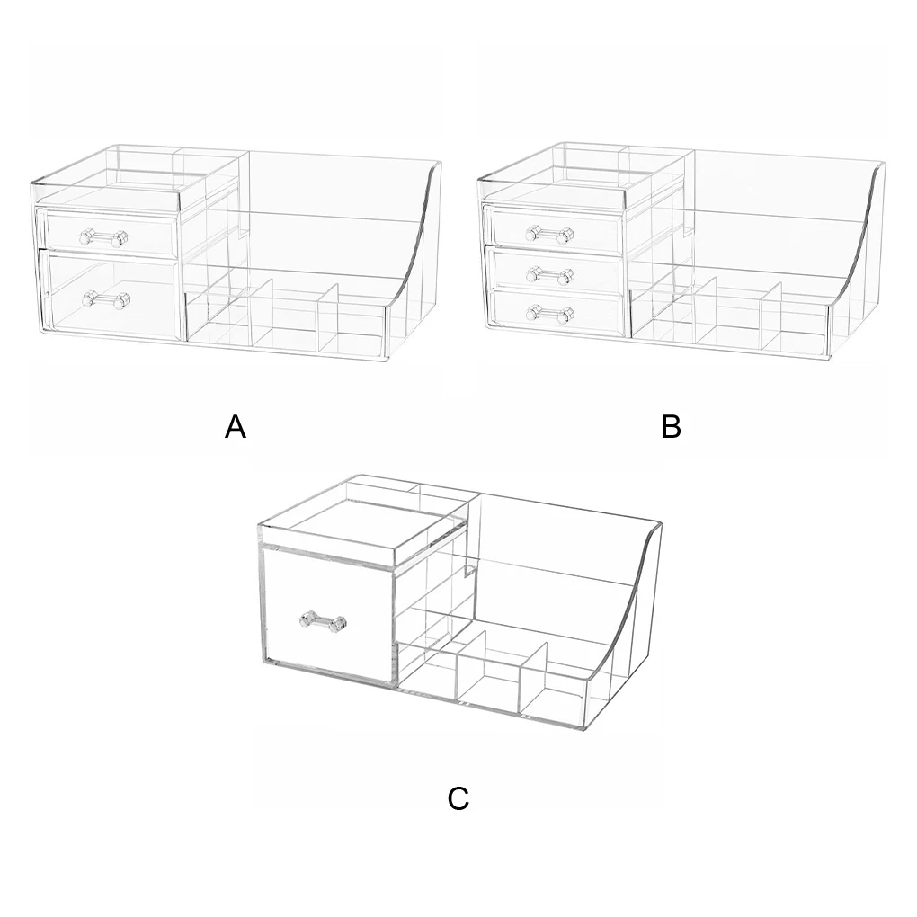 

Space-saving Makeup Organizer Box - Easy To Clean And Stylish Storage Box For Cosmetics Durable 7803