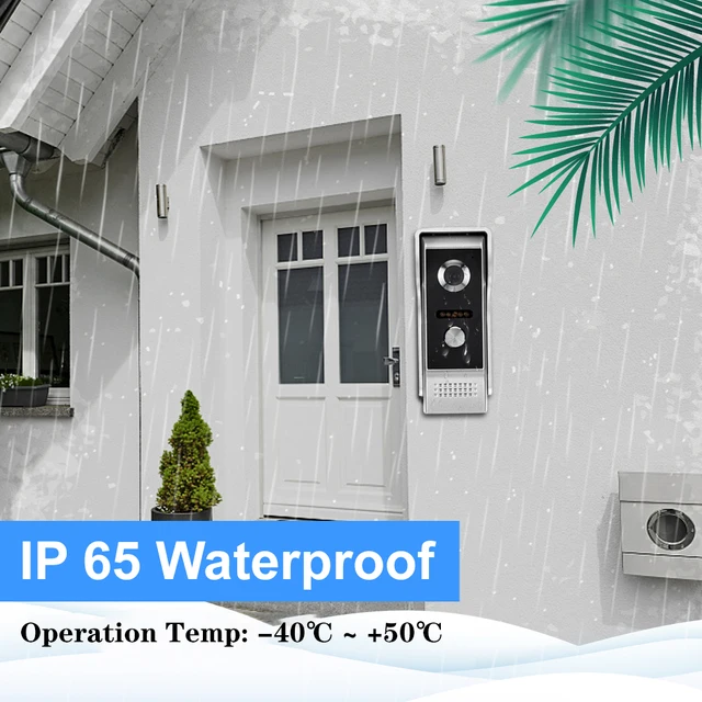 Anjielosmart 7 Inch Intercom Video Doorbell with Camera Videoportero Interfone Residencial Security Protection For Apartment 2