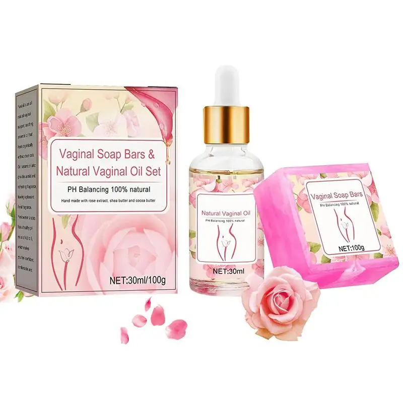 

3-in-1 Skincare Set Tightening Soap Vaginial Bars Vaginal Wash Ph Balance Feminine Organic Natural Yoni Bar Beauty And Health