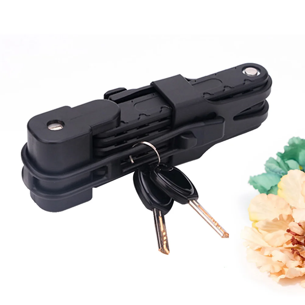 

Universal Folding Bicycle Lock Steel Bike Lock Security Cable Lock Anti-Theft Combination Riding Tool for Mountain Bike