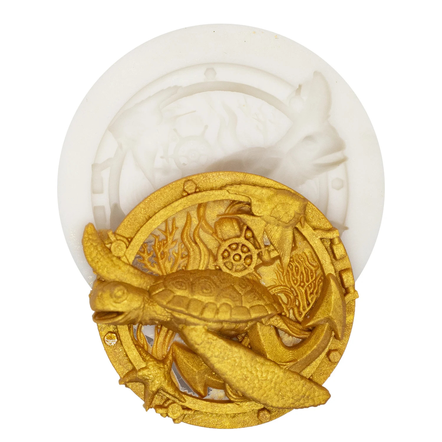 

3D Underwater World Silicone Mold, Fondant Mold, Sugarcraft Cake Decorating, Baking Tools, Surgar Soap Candle Mould, Kitchen