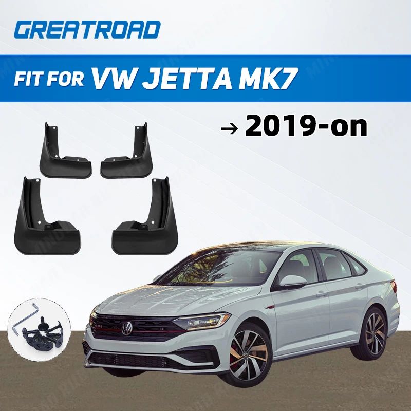 

Car Mud Flaps Splash Guards Mudguards Flap Front Rear for Fender Protector For VW Jetta Mk7 2019 -on 2020 2021