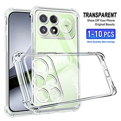 Shockproof Transparent Soft TPU Phone Case - Pack of 1 - 10, Clear for 5 piece (Clear)