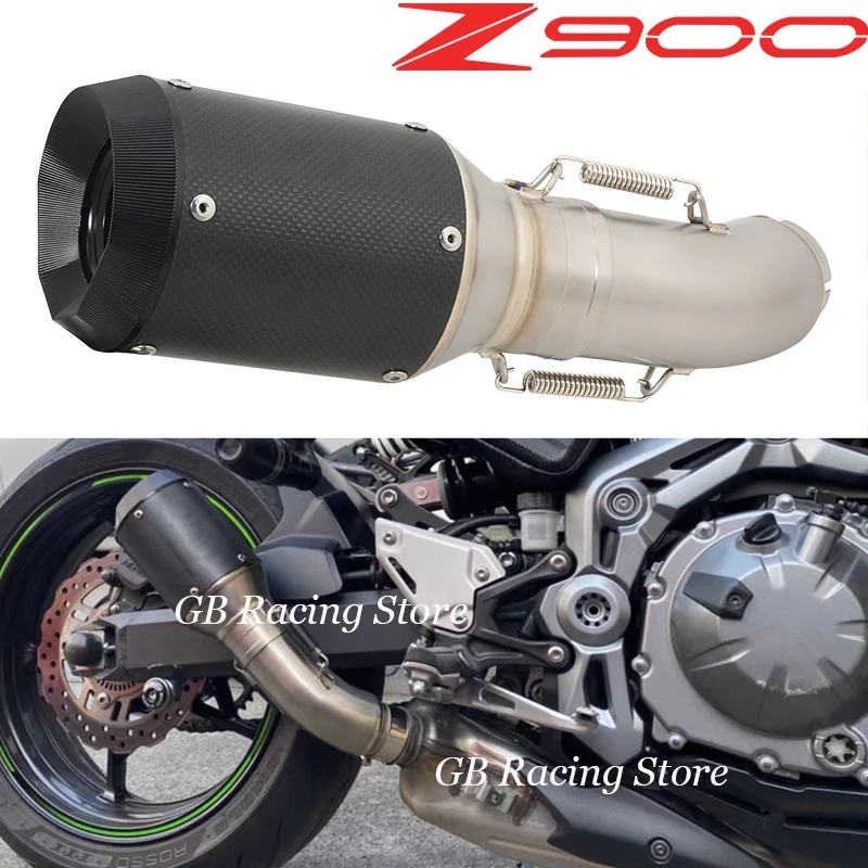 Motorcycle Exhaust Muffler Mid Link Pipe Escape Moto Slip for Kawasaki
