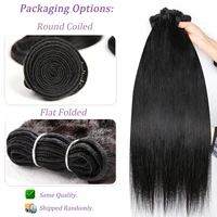 Tissage en lot 100% naturel brut noir naturel lisse, Extensions de cheveux, 10-30 pouces, 50 g/pièce 4