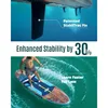 Inflatable Stand Up Paddle Board for outdoor water sports PVC material blue ultra-wide 11'6x35 stable design with non-slip deck