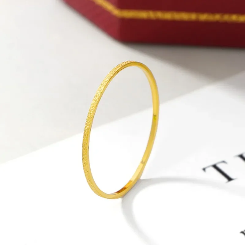 0.5mm Thin Matte Stackable Ring Stainless Steel Knuckle Midi Rings for Women Girl Size 4-9 5
