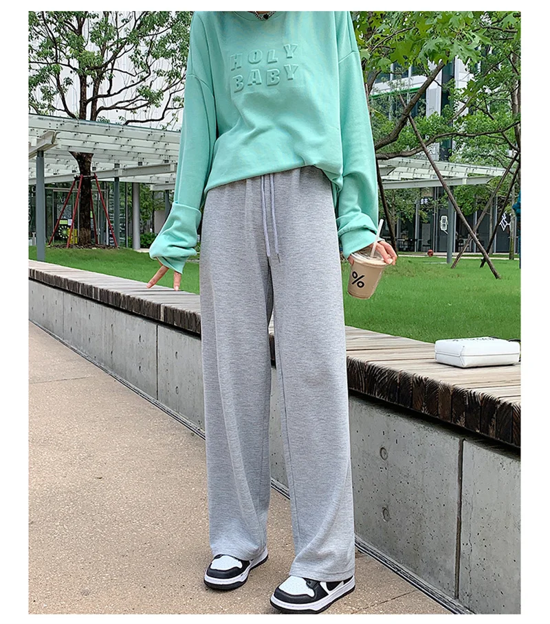 nike sweatpants Women Wide Leg Pants Loose Casual Straight Pants Spring High Waist Trousers Oversize Streetwear Korean Fashion Female Clothing women's fashion