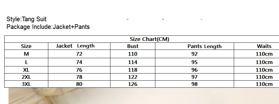 Tang Suit Traditional Chinese Clothing For Men Jackey Chinese Shirt Style News Year Top Pant Hanfu Kung Fu Clothing Blouse Party