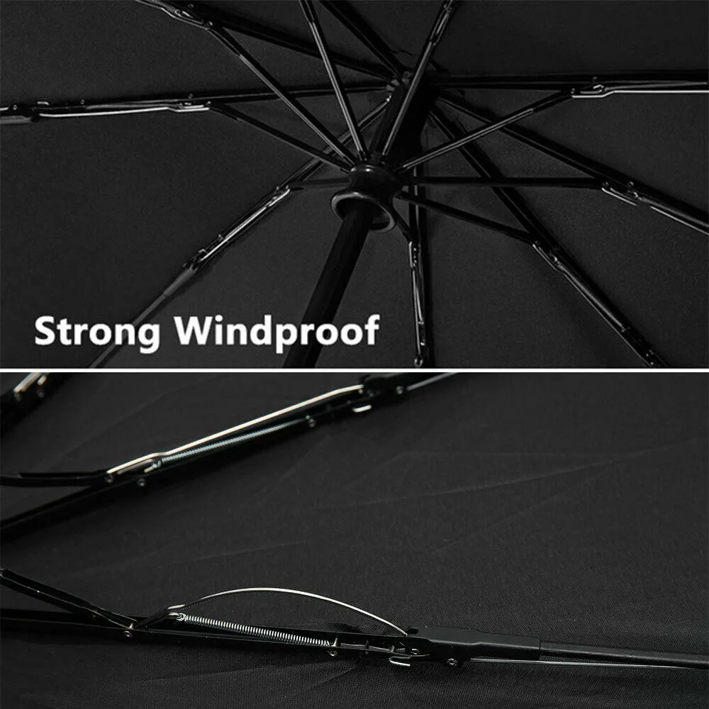 10 Ribs Strong Aluminium Windproof Anti-UV Umbrella Automatic Open Close Folding Umbrella Travel Rain Men Women Umbrellas