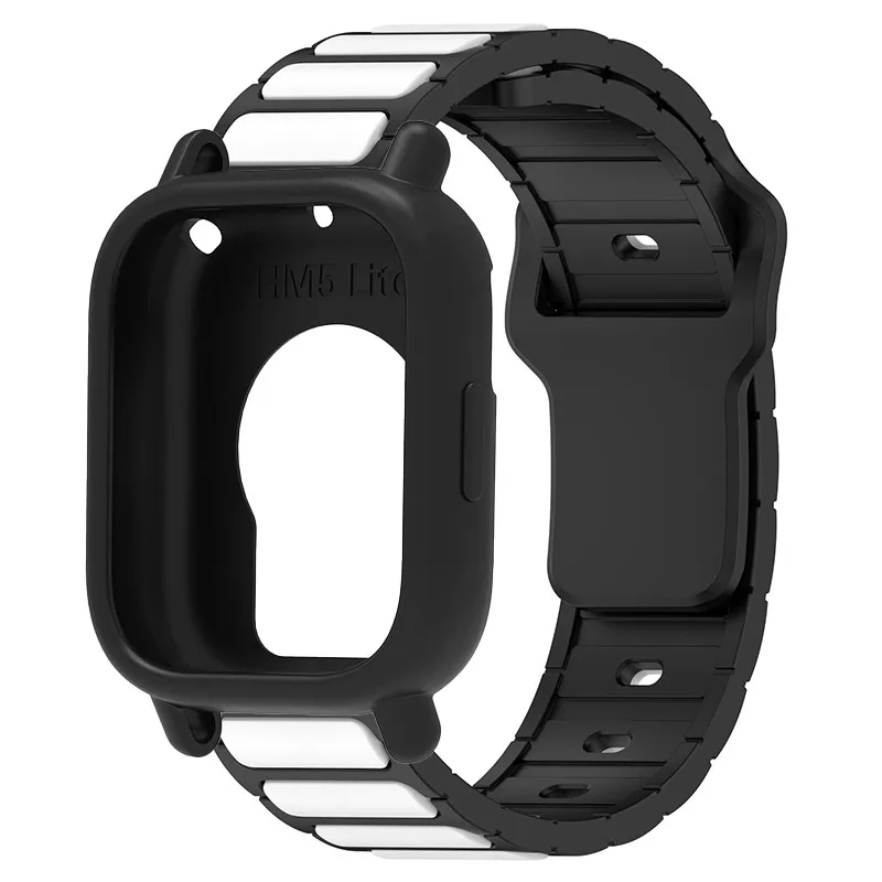 Silicone Protective Case and Strap for Smartwatch - Hollow Out Design