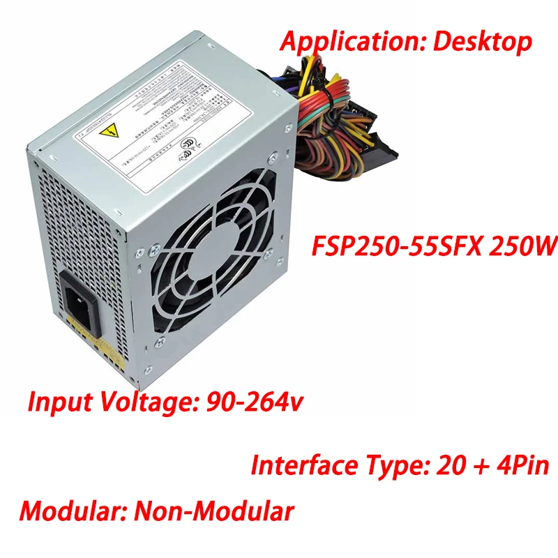 250W ATX Power Supply 250W PC PSU SFX Power Supply FSP25055SFX For
