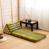 Thai Wooden Cotton Triangle Cushion Home Sofa Window Lazy Seat Cushion for Lunch Break Living Room Lazy Sofa with Large Backrest 1